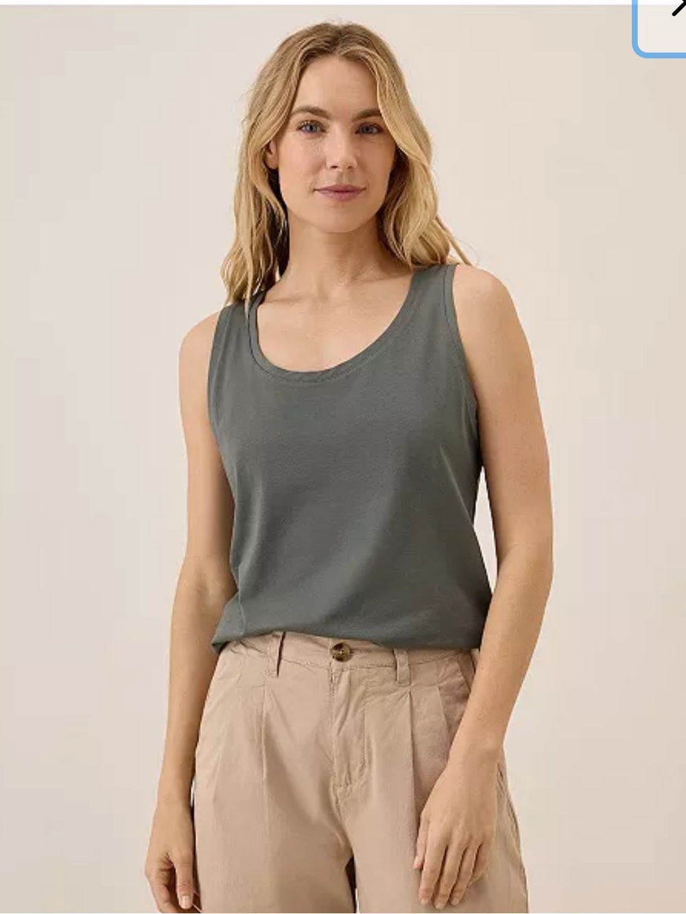 Pact Luxe Stretch Jersey Tank CASTOR GREY